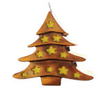 ΧΡΙΣΤΟΥΓΕΝΝΙΑΤΙΚΟ ΚΕΡΙΝΟ ΔΕΝΤΡΟ 3D 130x120x40mm ΧΡΥΣΟ ΜΕ ΑΣΤΕΡΙΑ