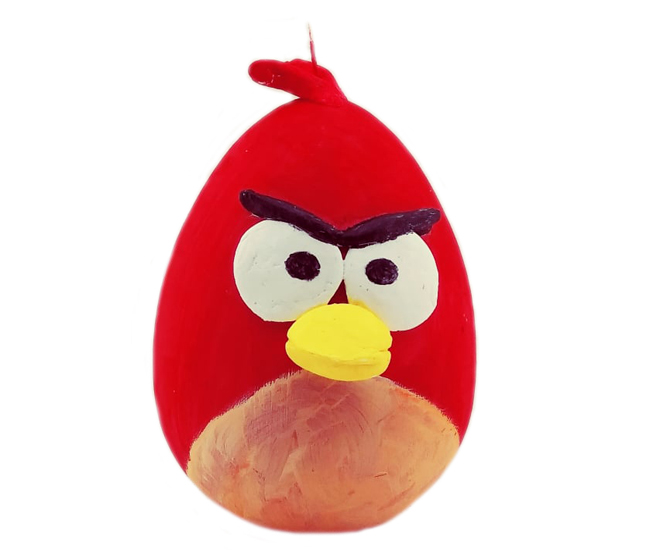 ΖΩΓΡΑΦΙΣΤΟ ΑΥΓΟ ΚΕΡΙΝΟ Ø100x135mm ANGRY BIRDS RED 0