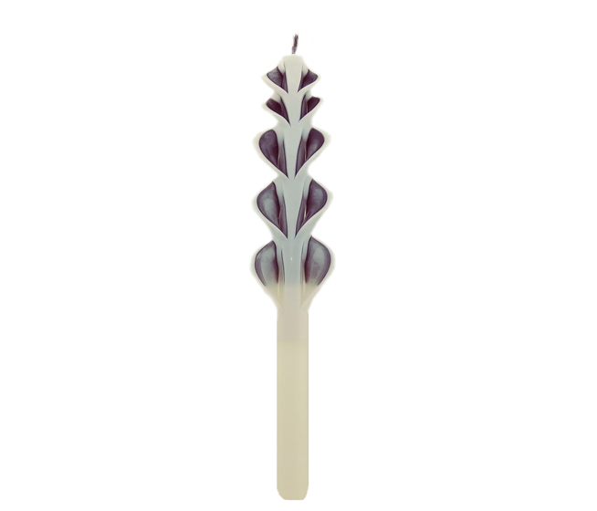 ΛΑΜΠΑΔΑ Ø25x420mm ΣΤΡΟΓΓΥΛΗ SCULP ΛΕΥΚΟ ΚΑΦΕ 0