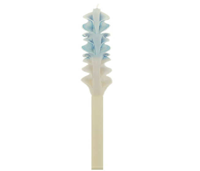 ΛΑΜΠΑΔΑ Ø25x420mm ΣΤΡΟΓΓΥΛΗ SCULP ΛΕΥΚΟ ΣΙΕΛ 0