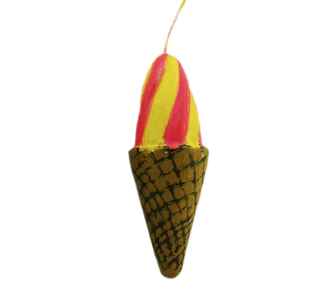 ΠΑΙΔΙΚΟ ΚΕΡΙΝΟ Ø65x150mm ΠΑΓΩΤΟ ΧΩΝΑΚΙ ΛΕΜΟΝΙ ΜΕ ΦΡΑΟΥΛΑ 0