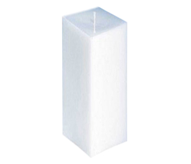 ΤΕΤΡΑΓΩΝΟ ΚΕΡΙ 60x60x160mm ΛΕΥΚΟ 0