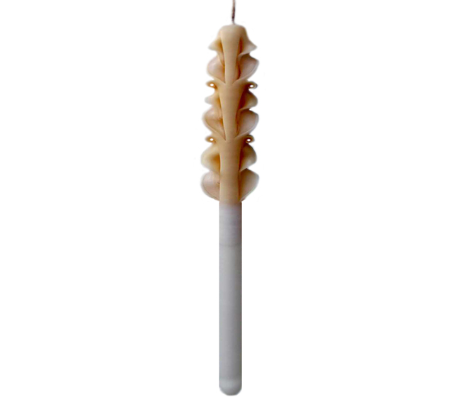ΛΑΜΠΑΔΑ Ø25x420mm ΣΤΡΟΓΓΥΛΗ SCULP ΚΑΦΕ Β 0