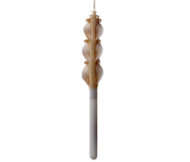 ΛΑΜΠΑΔΑ Ø25x420mm ΣΤΡΟΓΓΥΛΗ SCULP ΚΑΦΕ ΤΡΙΠΛΗ 0
