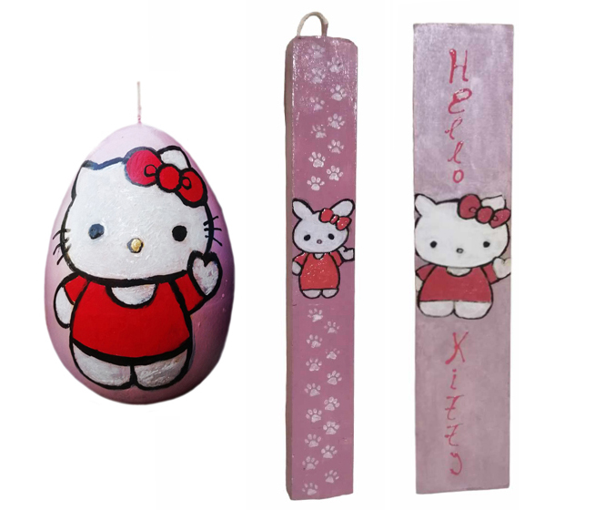 ΞΥΛΙΝΟ ΖΩΓΡΑΦΙΣΤΟ HELLO KITTY KAI ΖΩΓΡΑΦΙΣΤΟ ΑΥΓΟ ΚΕΡΙΝΟ ΖΩΓΡΑΦΙΣΤΟ Ø100x135mm HELLO KITTY 0