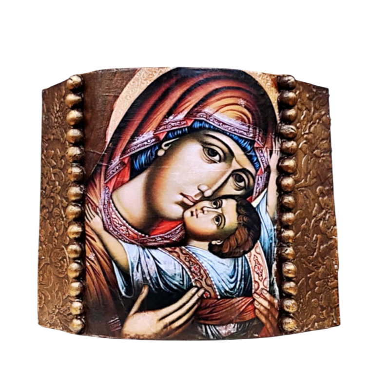 ΚΕΡΑΜΙΔΙ ΔΙΑΚΟΣΜΗΤΙΚΟ 180x150mm Η ΠΑΝΑΓΙΑ ΓΛΥΚΟΦΙΛΟΥΣΑ (ή Καρδιώτισσας) 0